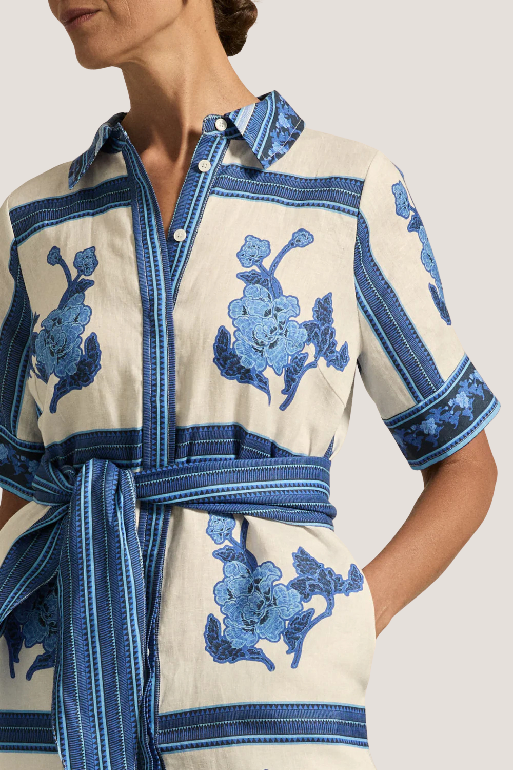 Roam Dress | Azure Collage - PRE ORDER