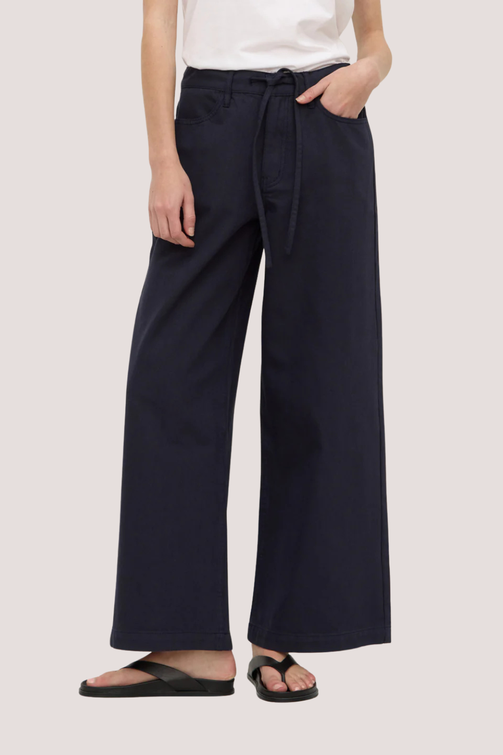 Bobbie Twill Midrise Pant | Navy