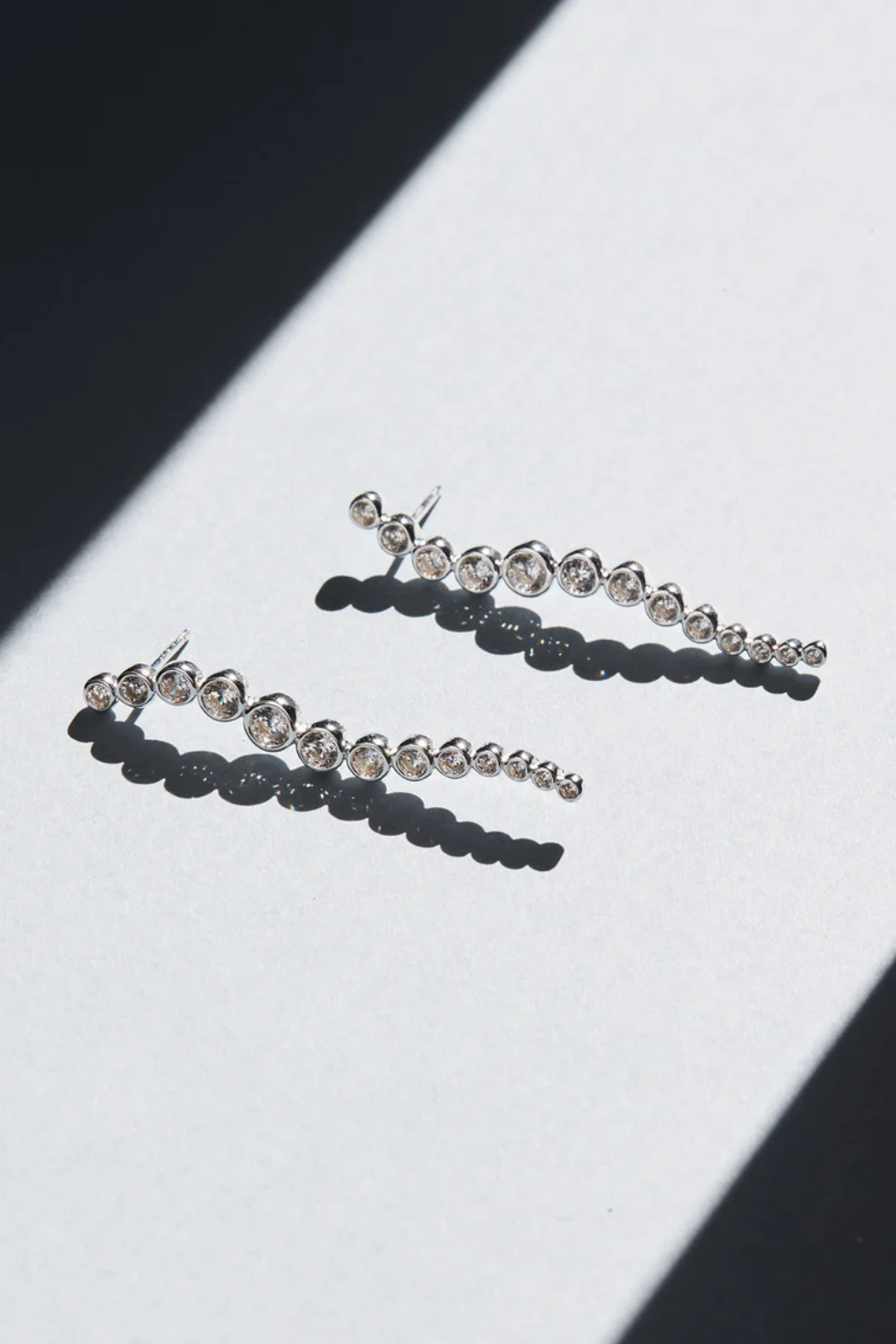 Crescendo Drop Earrings | Silver