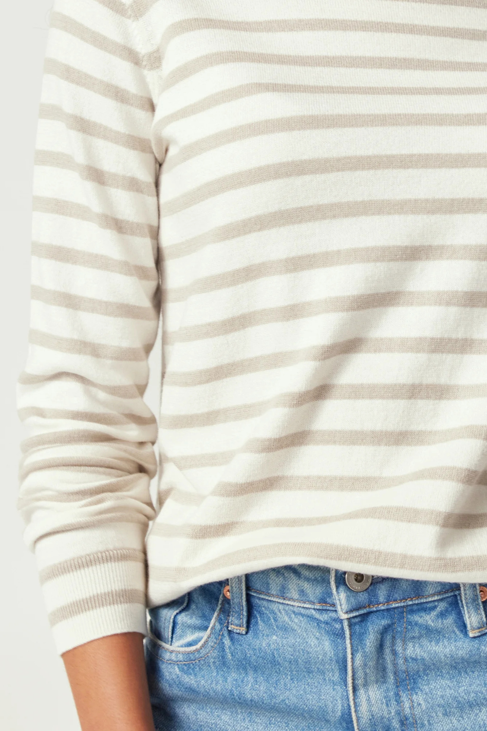 Fountain Sweater | White Linen/Pearl