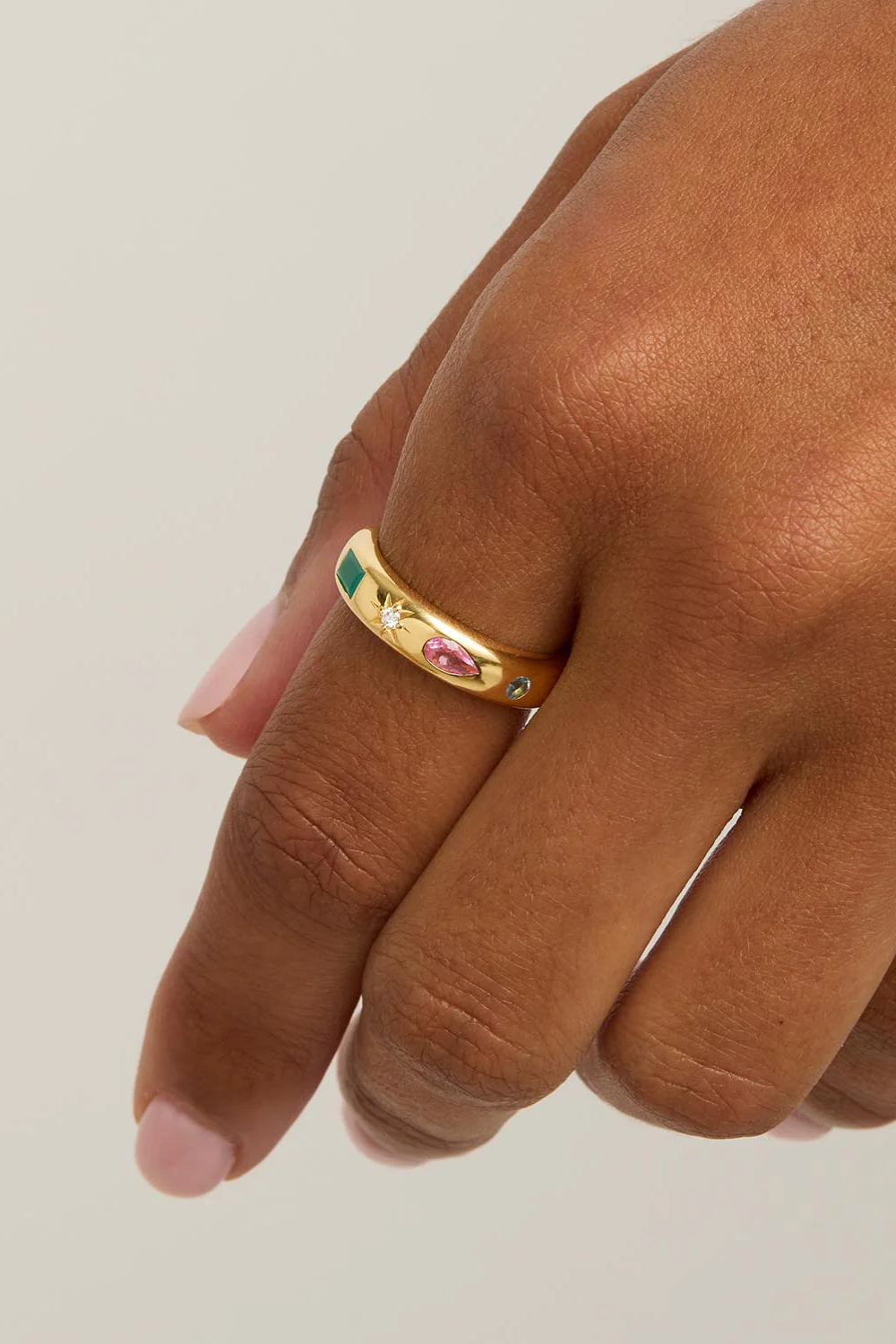 18k Gold Vermeil Connect to the Universe Ring