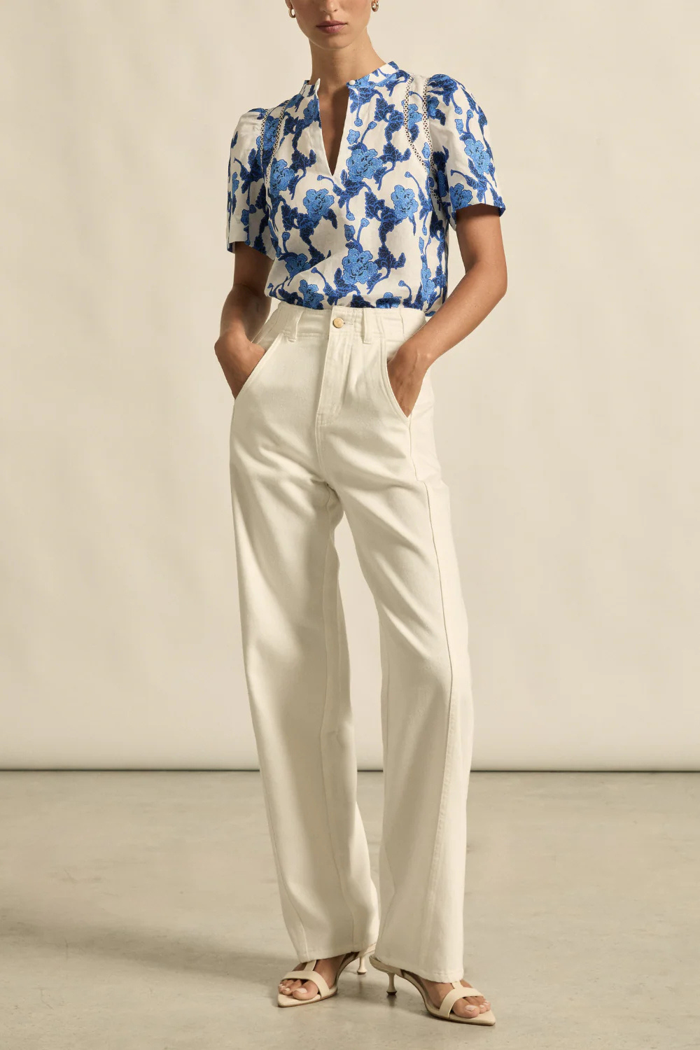 Recollect Top | Azure Bouquet