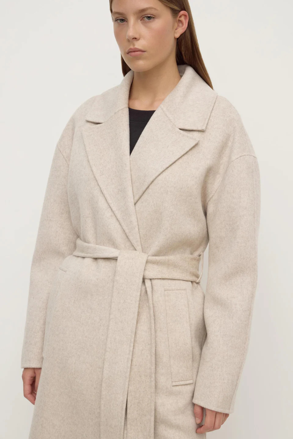 Ivy Wool Coat | Oat Marle