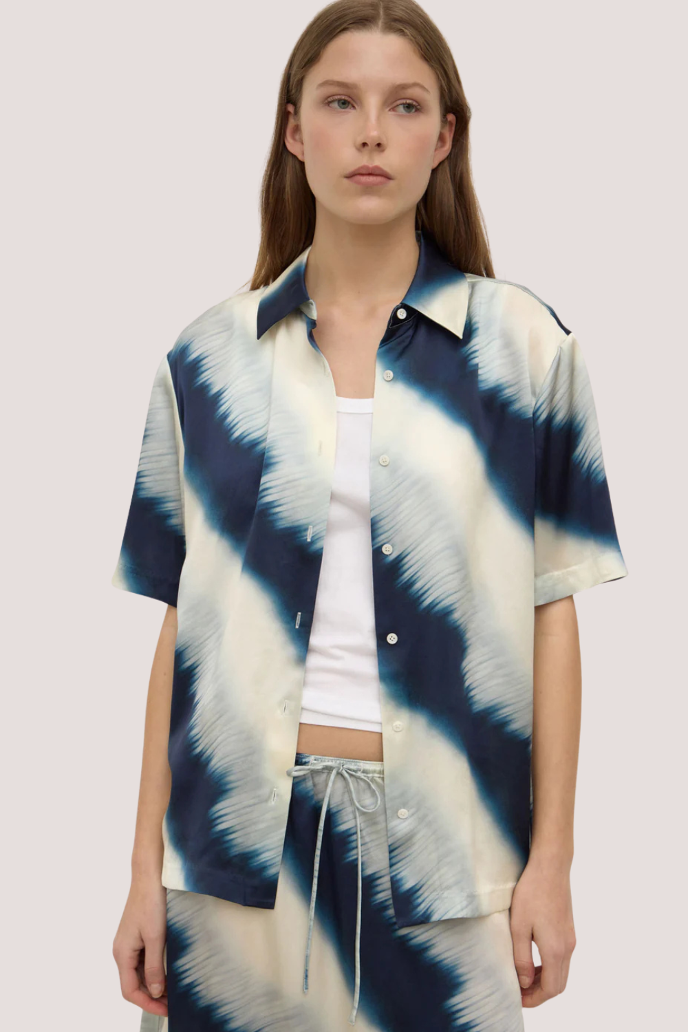 Marabella Silk Short Sleeve Shirt | Marabella Print