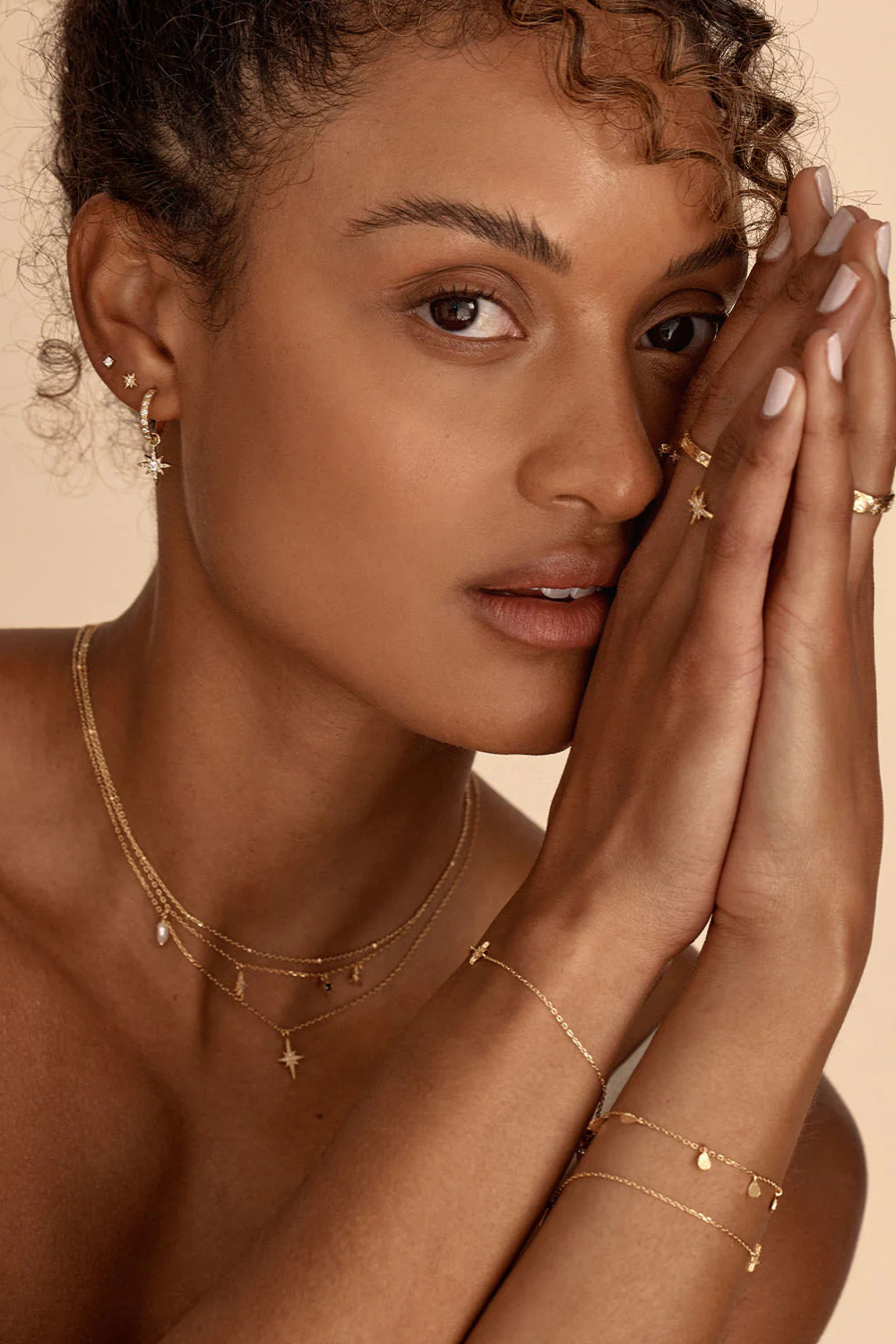 18k Gold Vermeil Dancing In Starlight Hoops