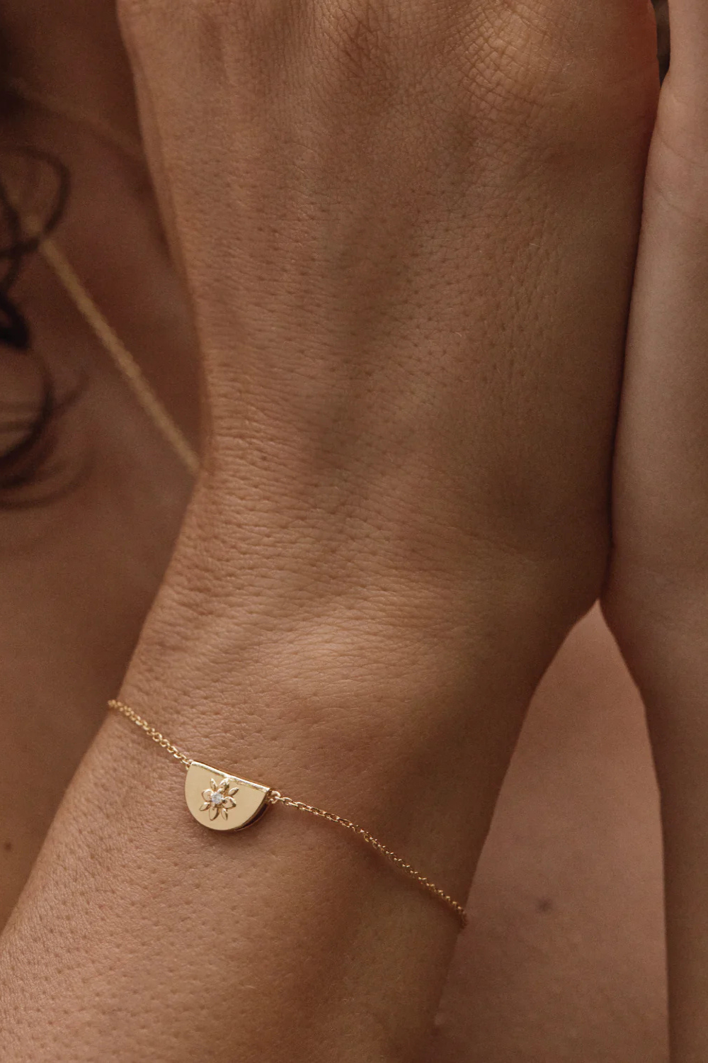 18k Gold Vermeil Lotus Bracelet