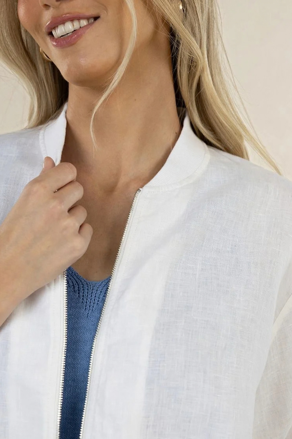 Arden Bomber Jacket | White