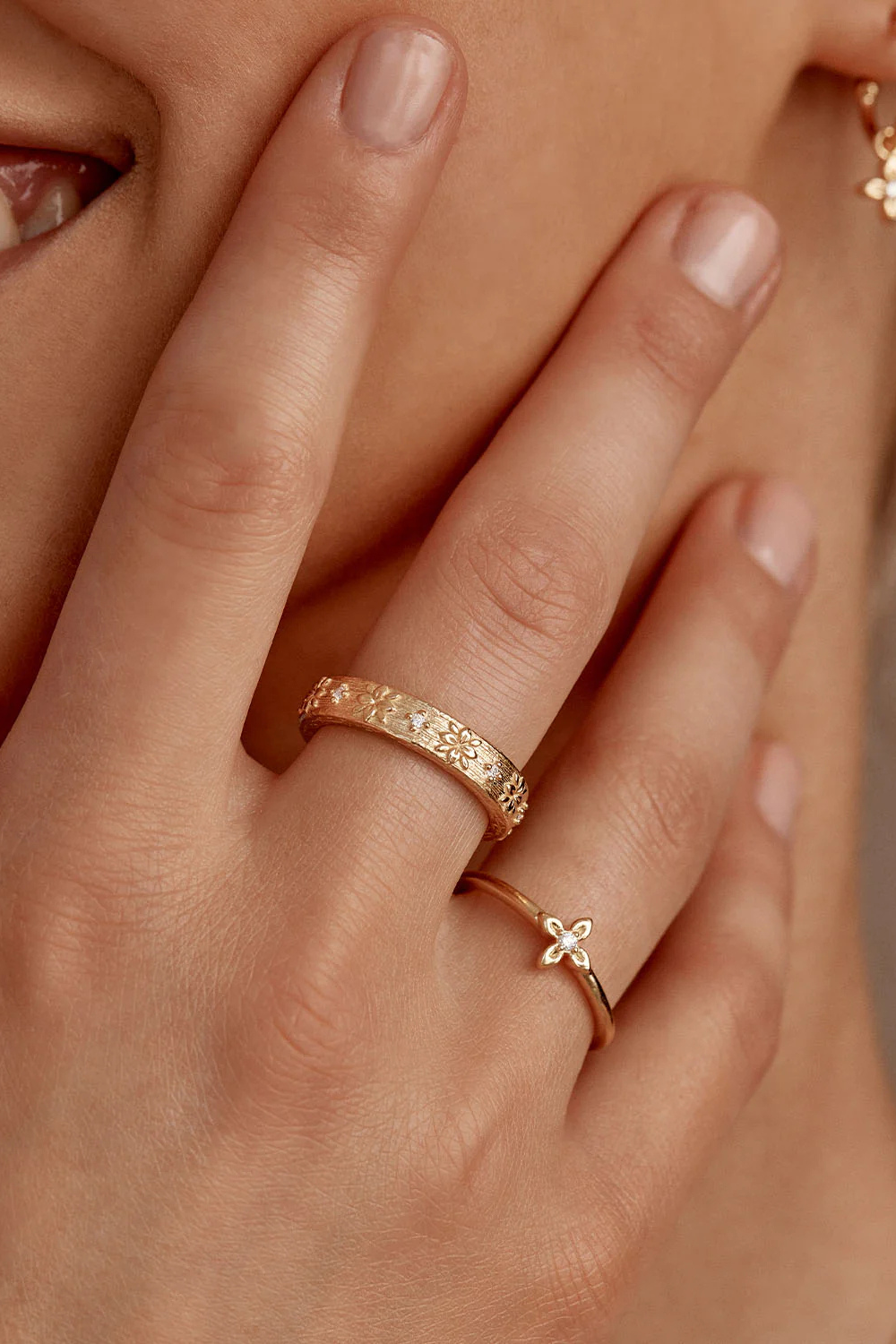 18k Gold Vermeil Live in Grace Ring