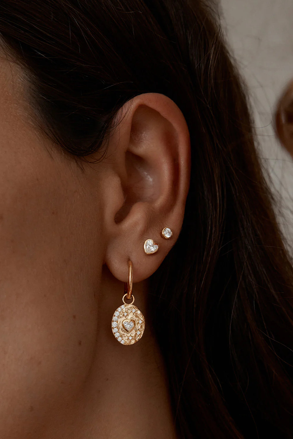 18k Gold Vermeil Love You to the Moon and Back Hoops