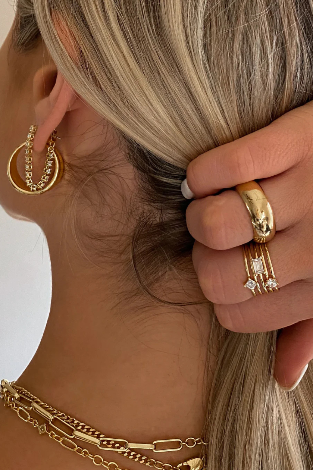 Ballier Chain Studs | Gold