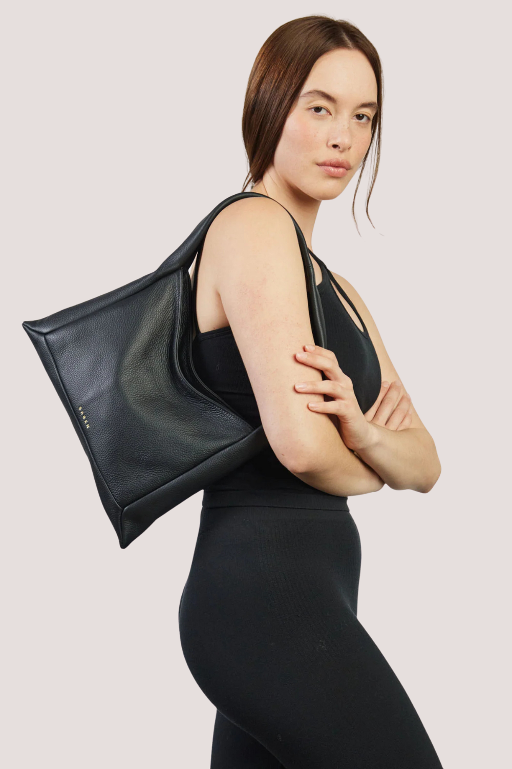 Hazel Shoulder Bag | Black Luxe