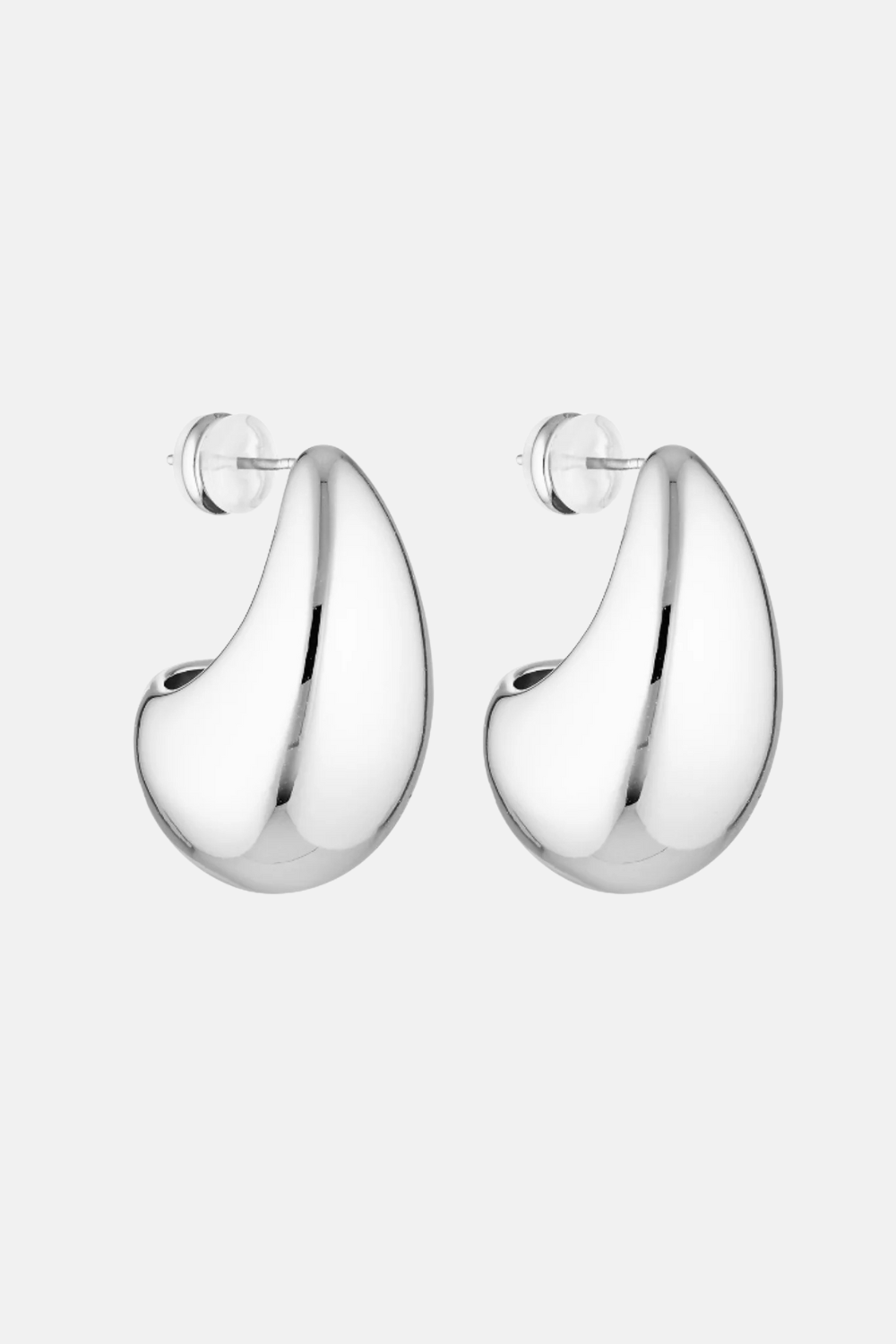 Blob Earrings | Silver