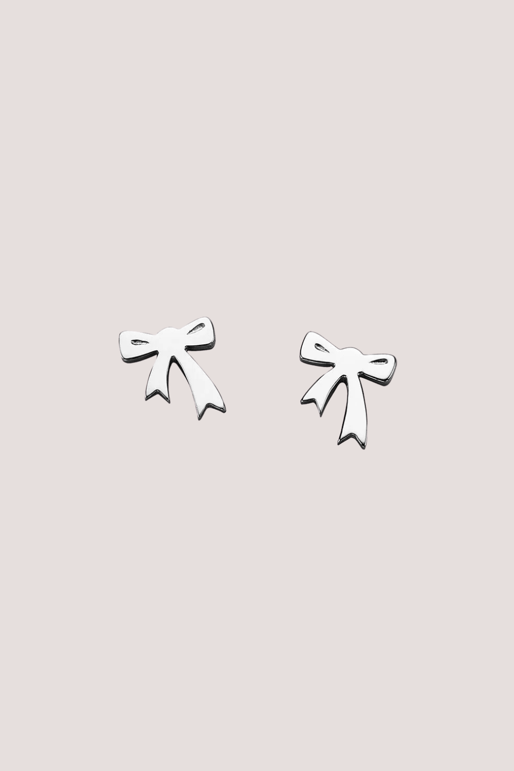 Mini Bow Studs | Silver