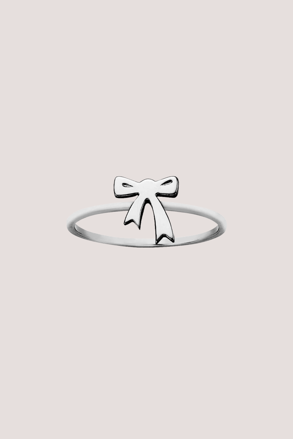 Mini Bow Ring | Silver