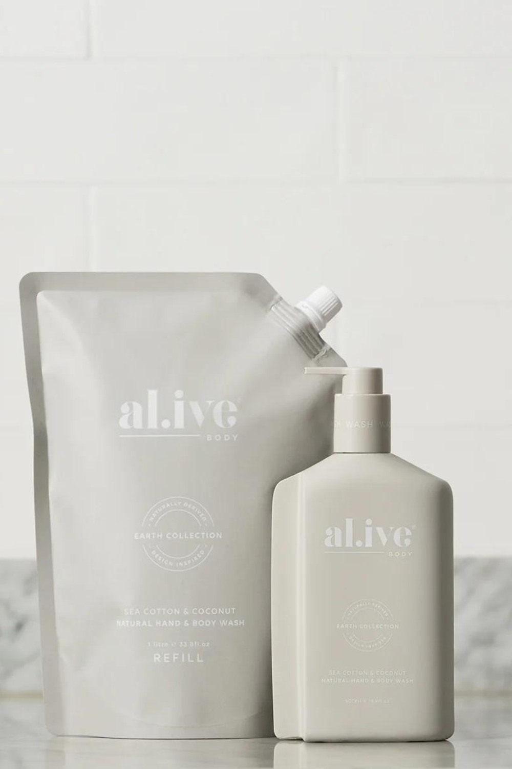 1 Ltr Wash Refill - Sea Cotton & Coconut