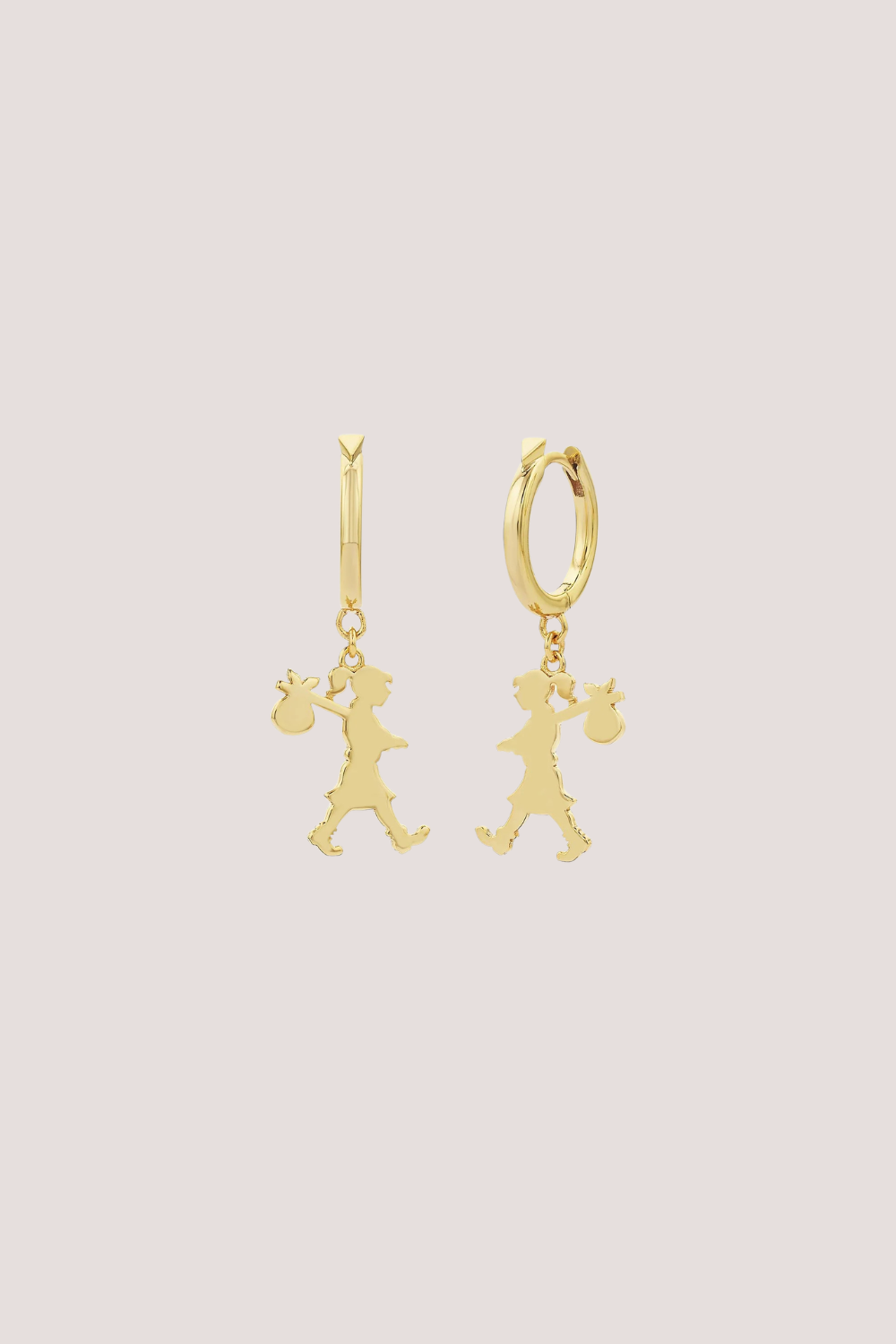 Small Runaway Girl Earrings | Gold Plated