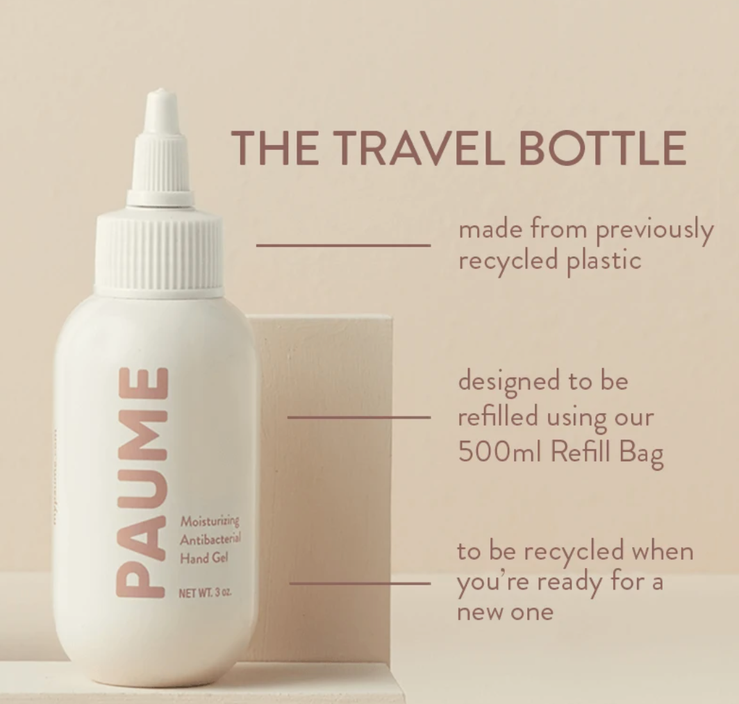 Paume Moisturising Anti-Bacterial Travel Bottle 3oz