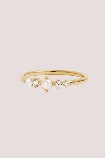 18k Gold Vermeil Sea Foam Ring