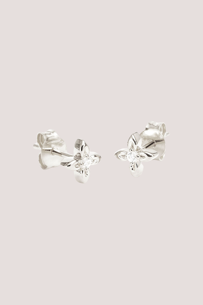Sterling Silver Live in Light Stud Earrings