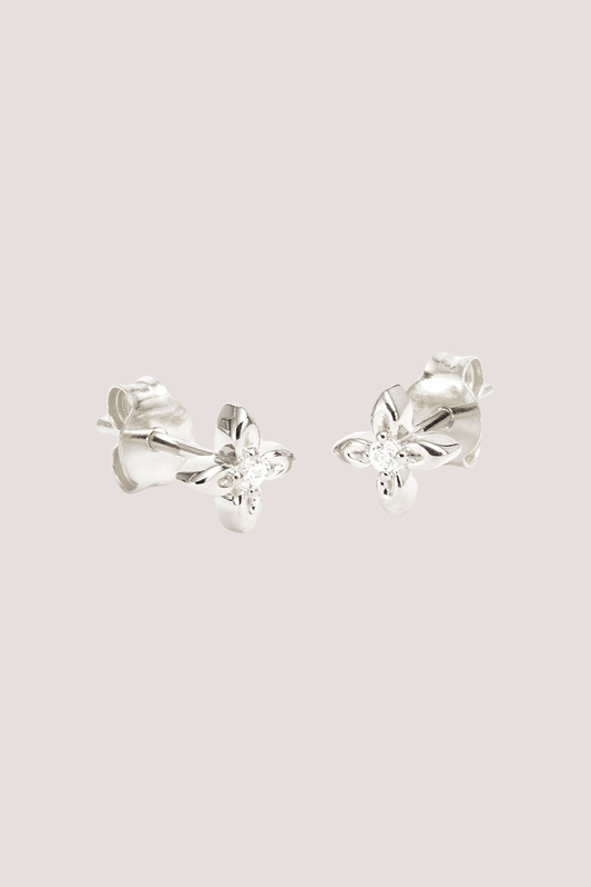 Sterling Silver Live in Light Stud Earrings