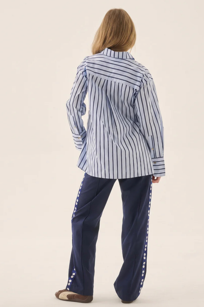 AJ Crest Palermo Shirt | Sea Blue