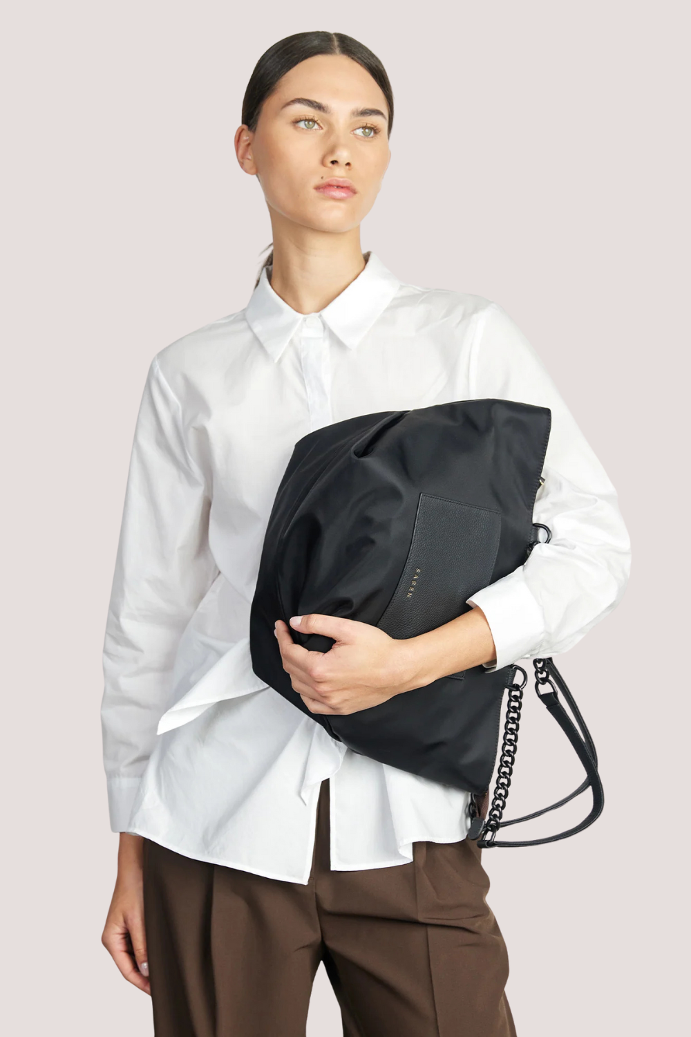 Paris Tote | Black Recycled Nylon