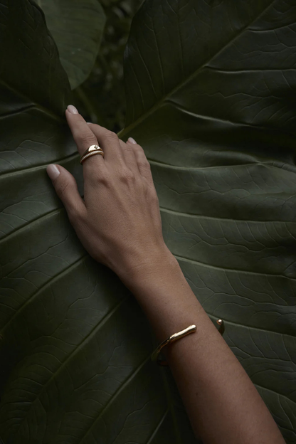 18k Gold Vermeil With Love Ring
