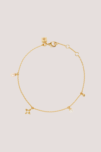 18k Gold Vermeil Live in Peace Bracelet