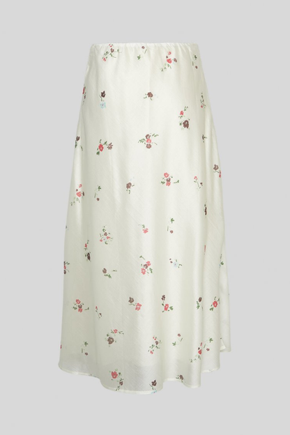 MSCH Faustina Skirt AOP | Sand Flower