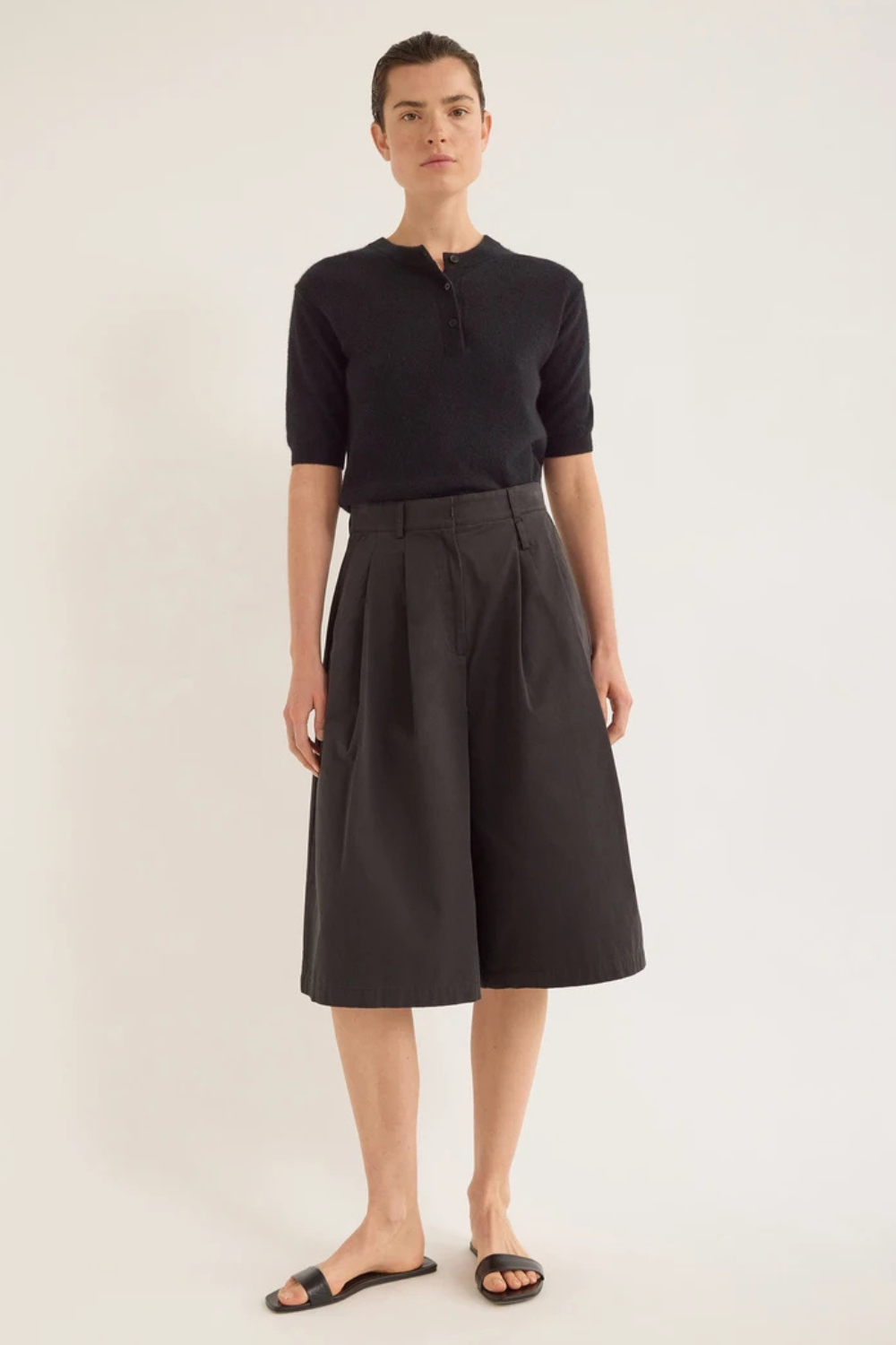 Verner Antique Twill Cotton Short | Coals
