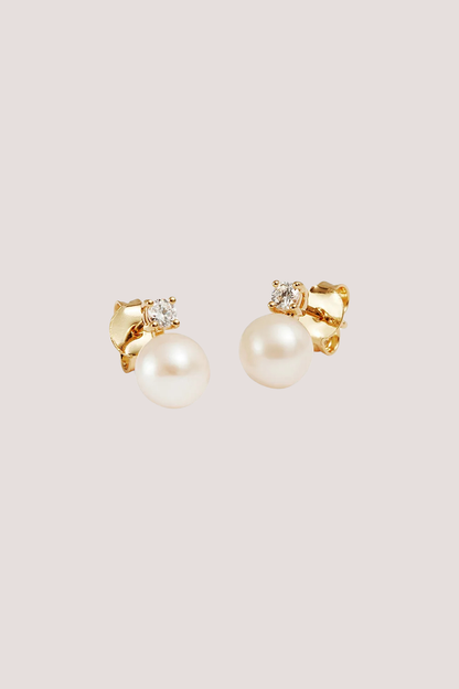 18k Gold Vermeil Moments With You Pearl Stud Earrings - 6mm