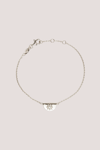 Sterling Silver Lotus of Hope Bracelet