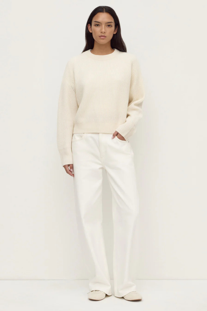 Amerie Cashmere Knit Jumper | White