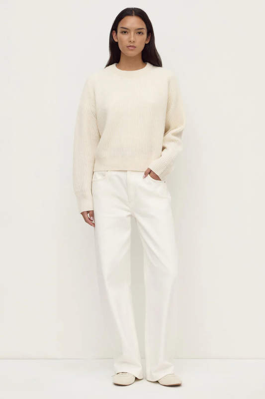 Amerie Cashmere Knit Jumper | White