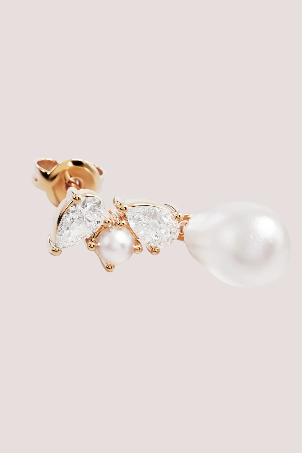 18k Gold Vermeil Moments in Time Pearl Drop Earrings