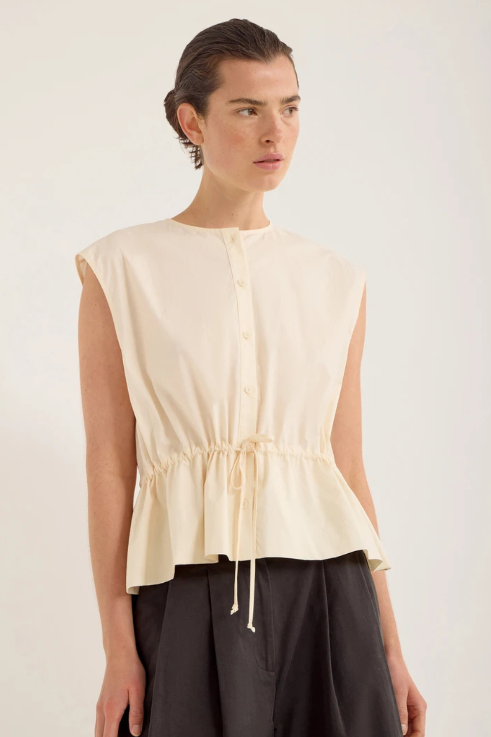 Bonne Crushed Cotton Top | Berg