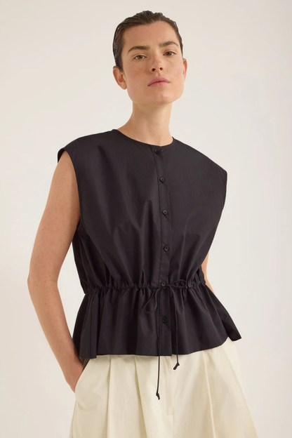 Bonne Crushed Cotton Top | Inkwell