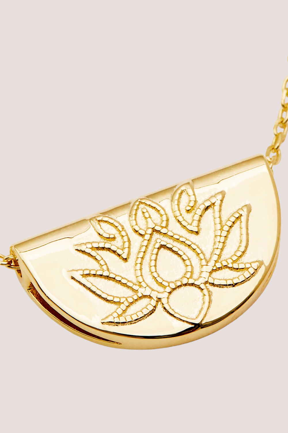 18k Gold Vermeil Lotus Necklace