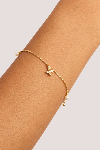 18k Gold Vermeil Live in Peace Bracelet