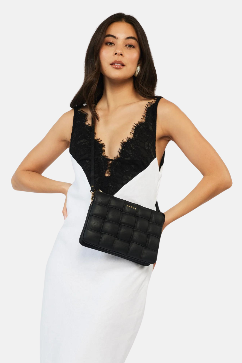 Tilly's Big Sis Crossbody | Black Woven