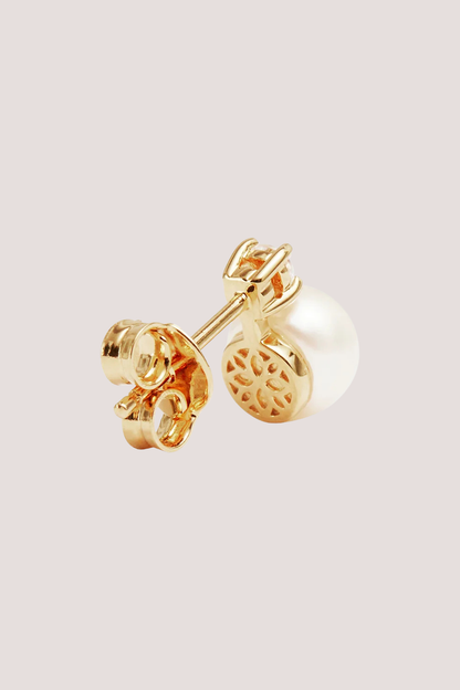 18k Gold Vermeil Moments With You Pearl Stud Earrings - 6mm