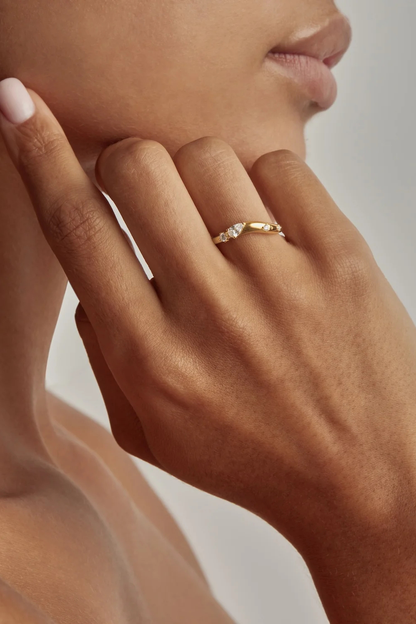 18k Gold Vermeil Chasing Tides Ring