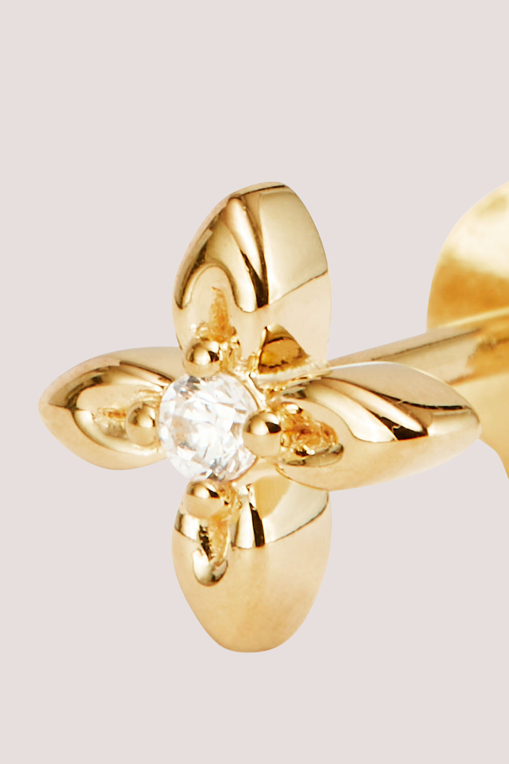 18k Gold Vermeil Live in Light Stud Earrings