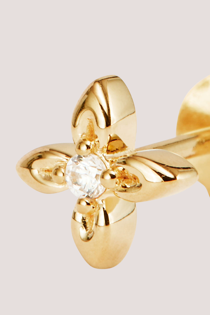18k Gold Vermeil Live in Light Stud Earrings
