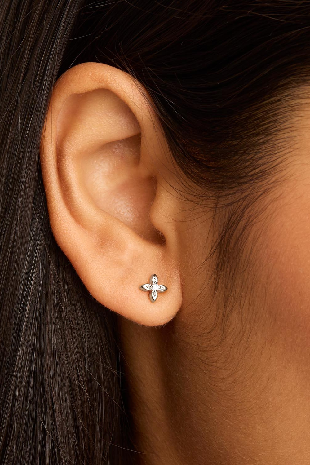 Sterling Silver Live in Light Stud Earrings