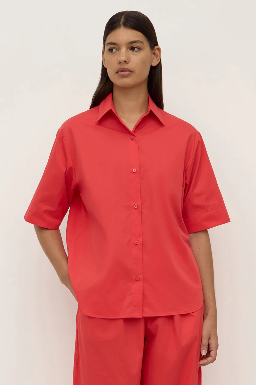 Joni Short Sleeve Shirt | Chilli