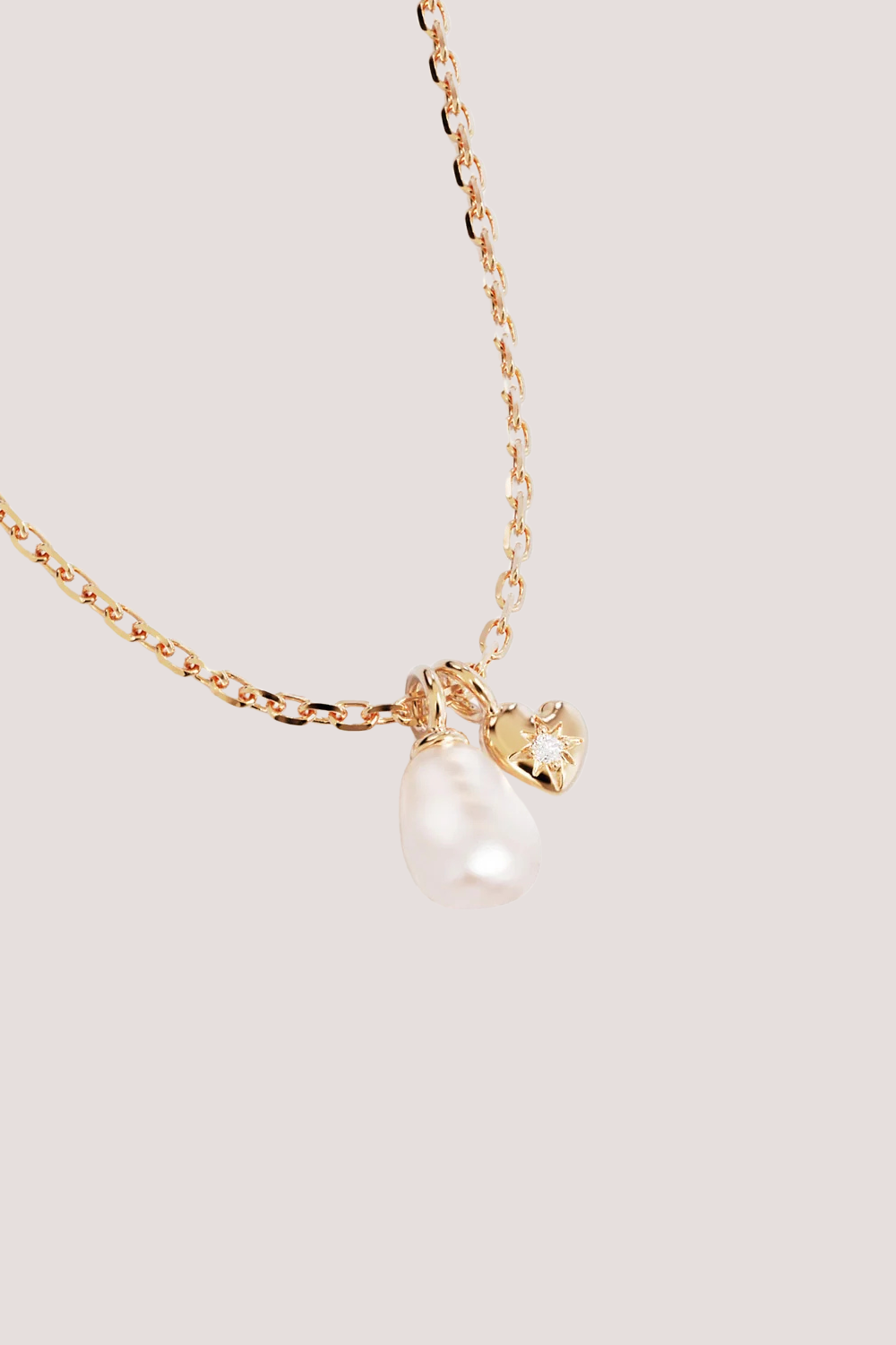 18k Gold Vermeil Under the Moonlight Pearl Necklace
