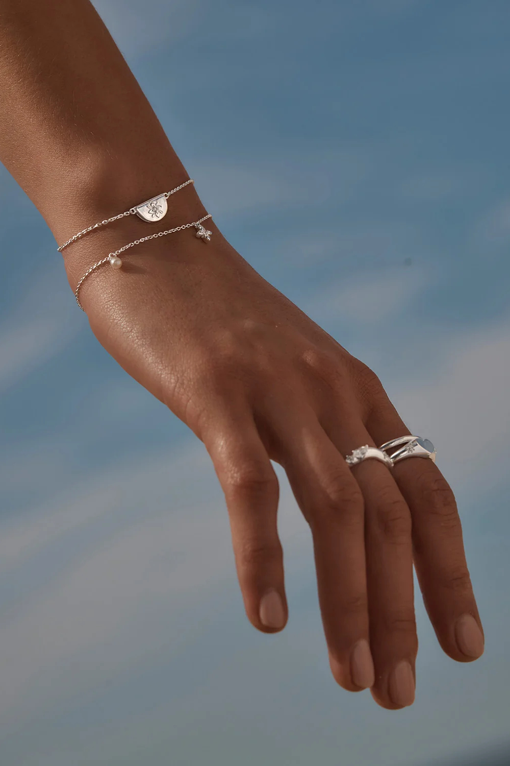 Sterling Silver Lotus of Hope Bracelet