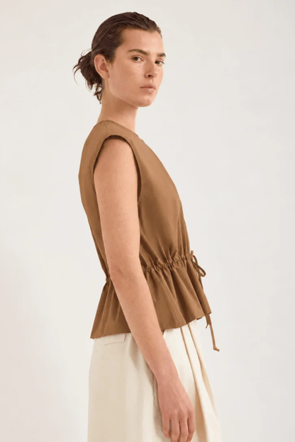Bonne Crushed Cotton Top | Saffa