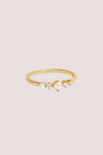 18k Gold Vermeil Sea Foam Ring